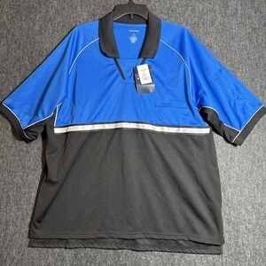 Propper Tactical Bike Patrol Polo Shirt Mens XL Blue Black Reflective Security